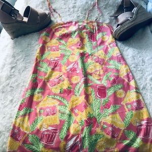 🍓 Lilly Pulitzer juice bar vintage shift dress 14